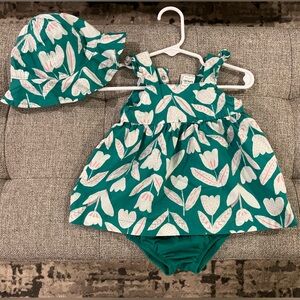 Carters 3 Month Dress, Bloomers and Hat